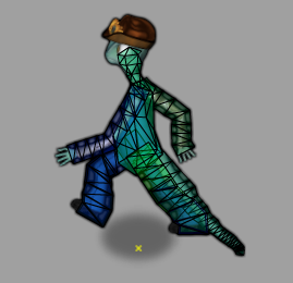 Example Walk Frame w/ Wireframe Overlay
